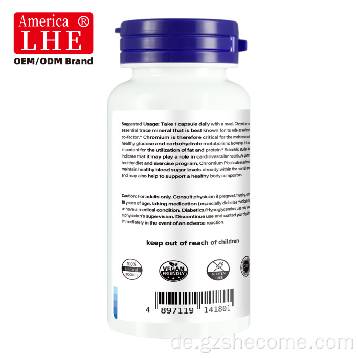 Shecome Chromium Picolinate Kapseln nutzen Fettprotein